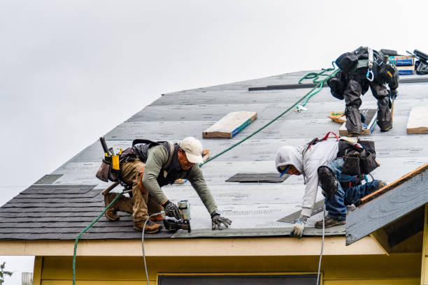 Professional Gutter Installation technician working in Reva, VA